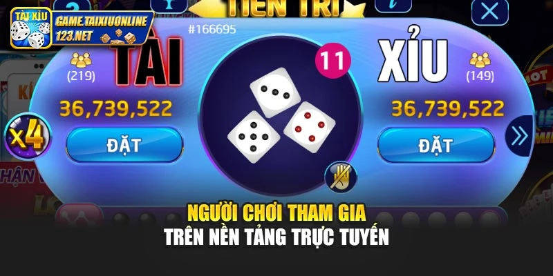 Người chơi tham gia trên nền tảng trực tuyến